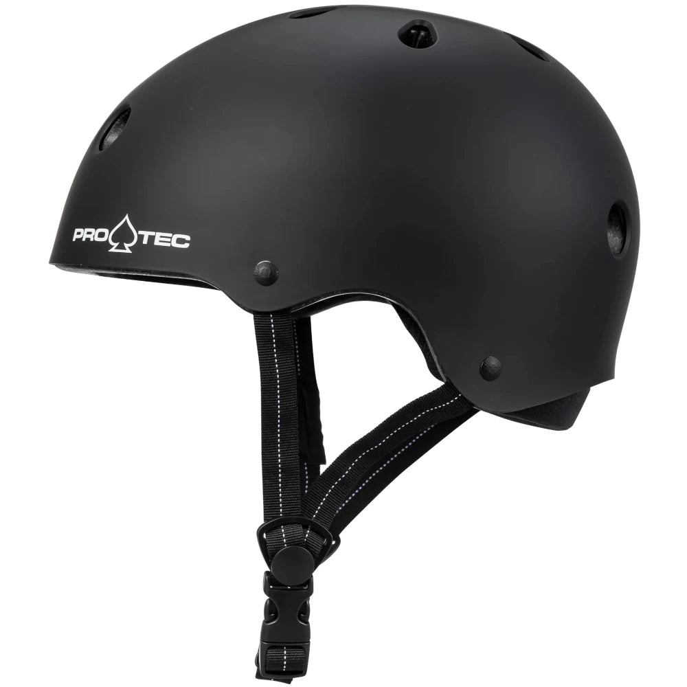 Pro-Tec Low Pro Helmet Matte Black Left Side