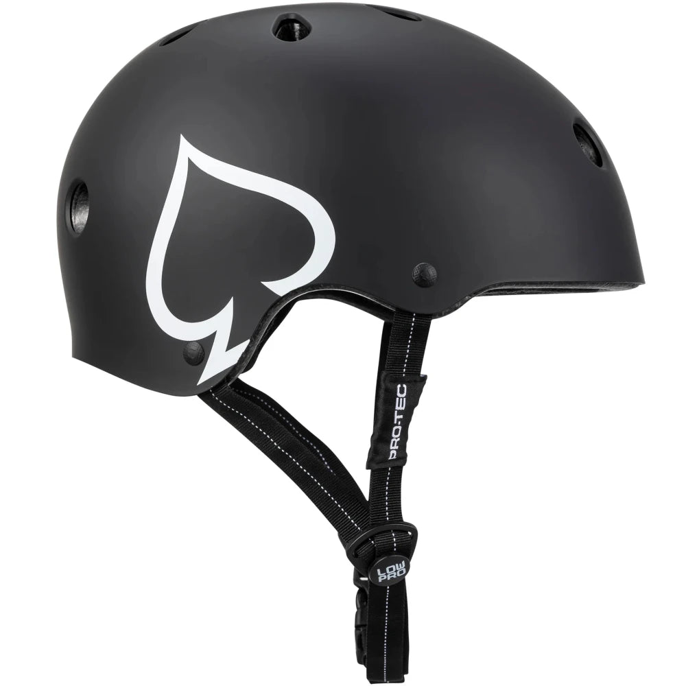 Pro-Tec Low Pro Helmet Matte Black Right Side
