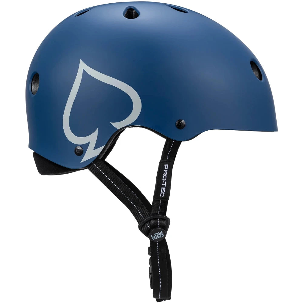 Pro-Tec Low Pro Helmet Matte Blue Right Side
