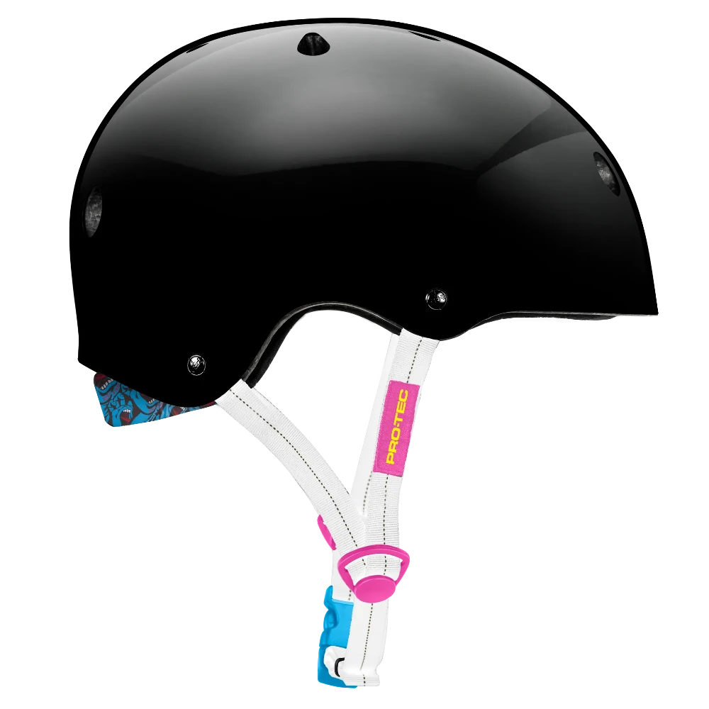 Pro-Tec Low Pro Helmet Santa Cruz Gloss Black Right Side