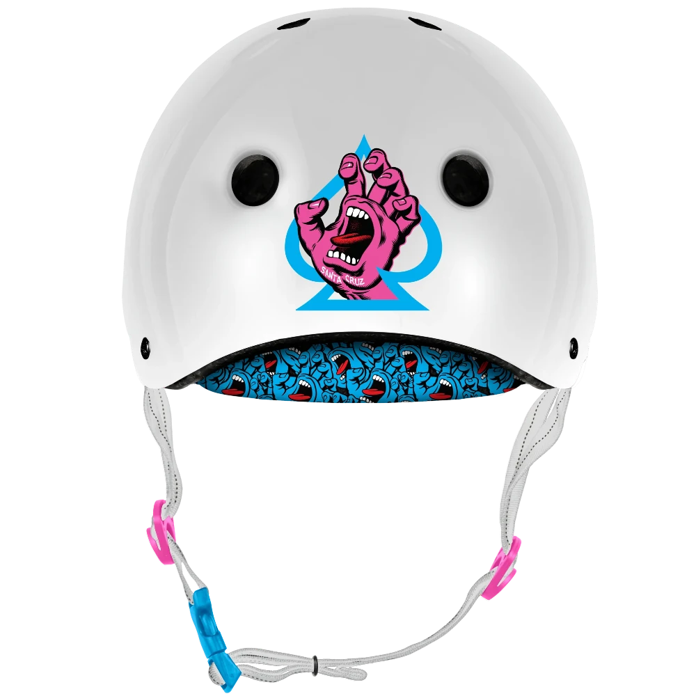 Pro-Tec Low Pro Helmet Santa Cruz Gloss White Back