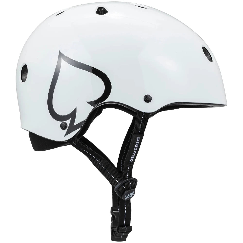 Pro-Tec Low Pro Helmet White Gloss Right Side