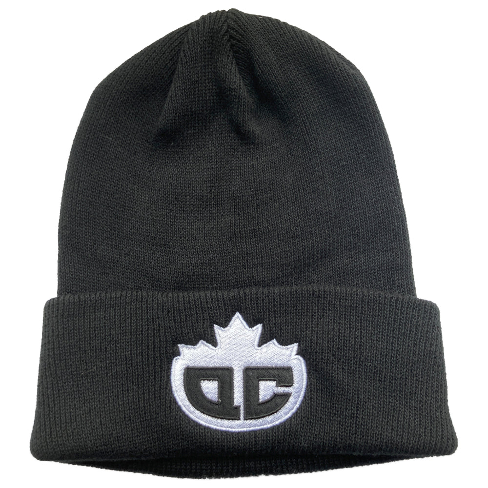 QC Scooters Fine Knit Team Beanie Black This beanie has a finer knit construction compared to our shaker knit team beanie. Featuring seams on 6 sides for a form-fitting shape at the top, 100% cotton construction, and embroidery made in Montreal, it's the perfect way to show your team pride in style. Knitted and sewn in Canada for quality you can trust. 100% MADE IN CANADA