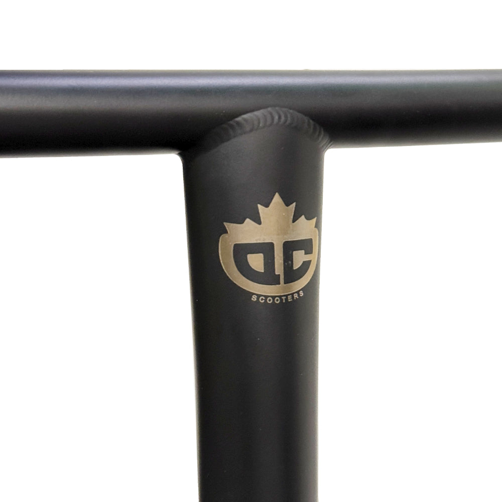 QC Scooters Titanium Bars Black On Complete Custom