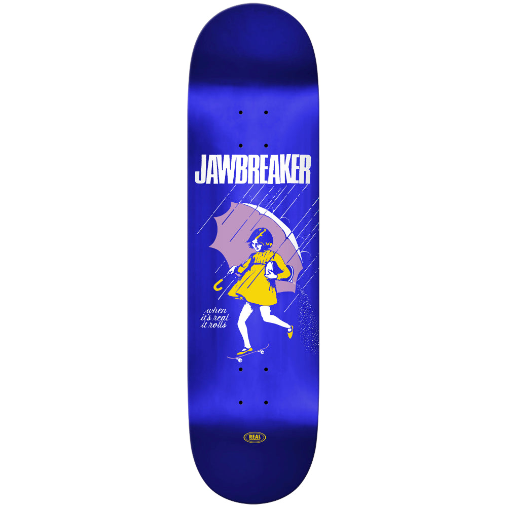 Real Team Jawbreaker Blue Foil Skateboard Deck