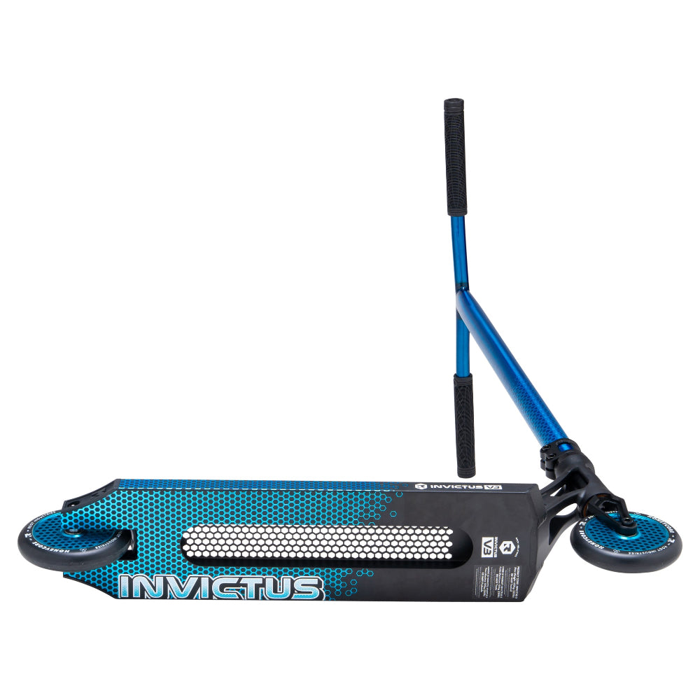 Root Industries Invictus V3 Scooter Complete Blue Bottom Side View