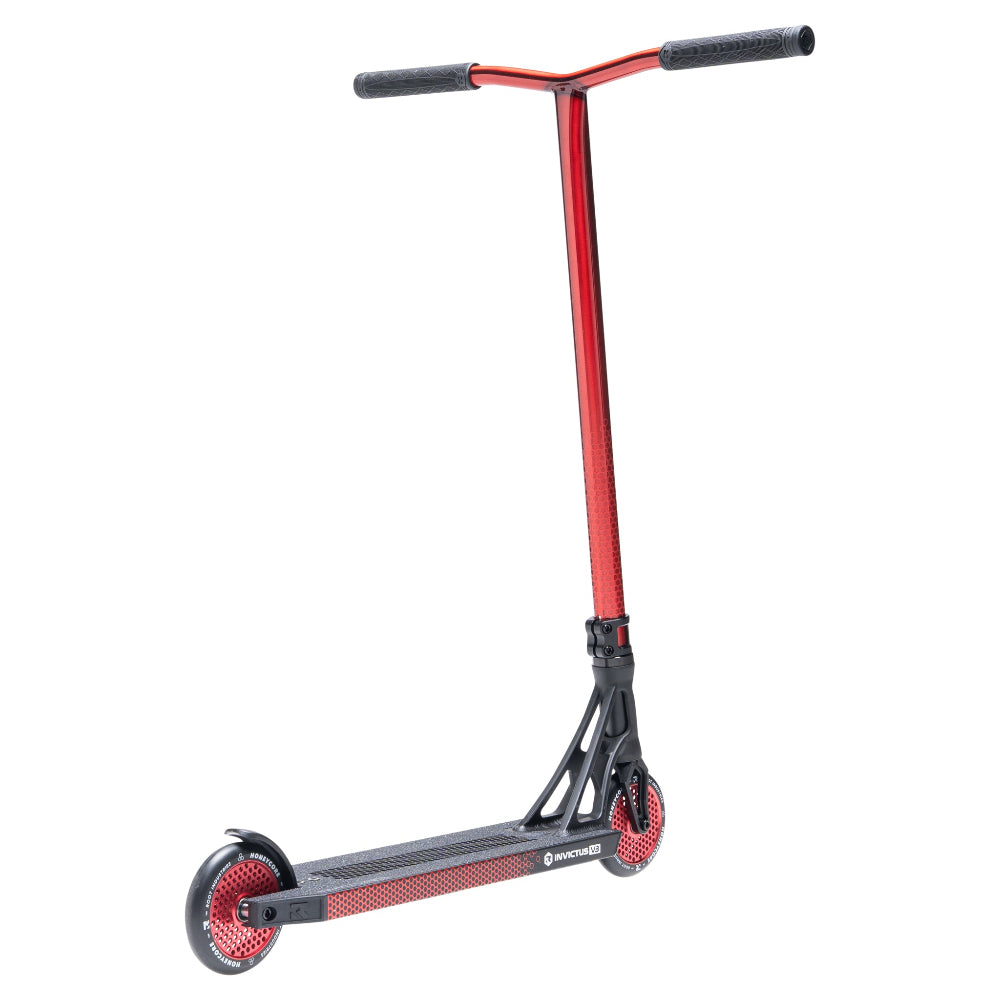 Root Industries Invictus V3 Scooter Complete Red Right Back Angle View