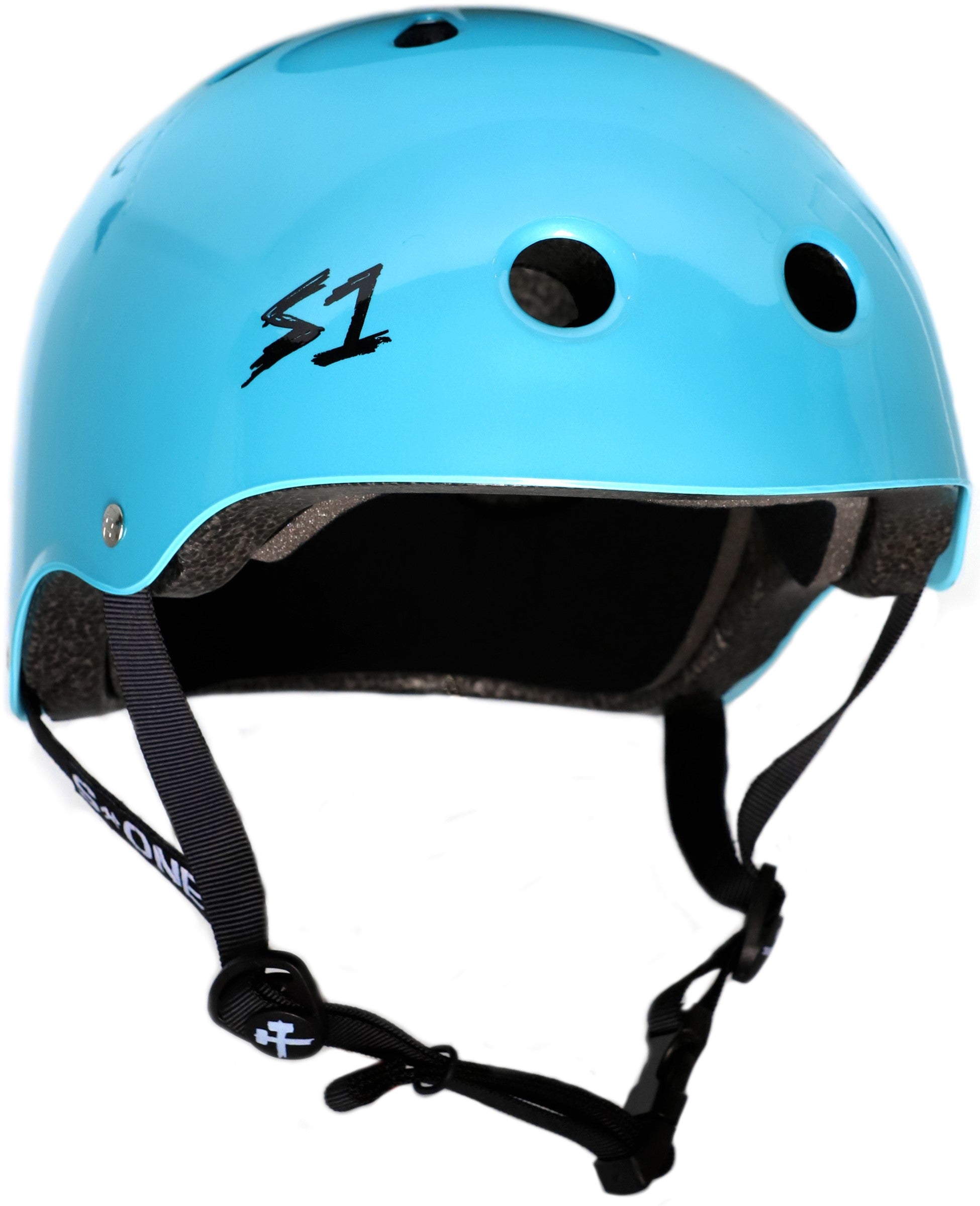 S1 Lifer Raymond Warner Sig. Metallic Blue CERTIFIED Helmet Front Angle View