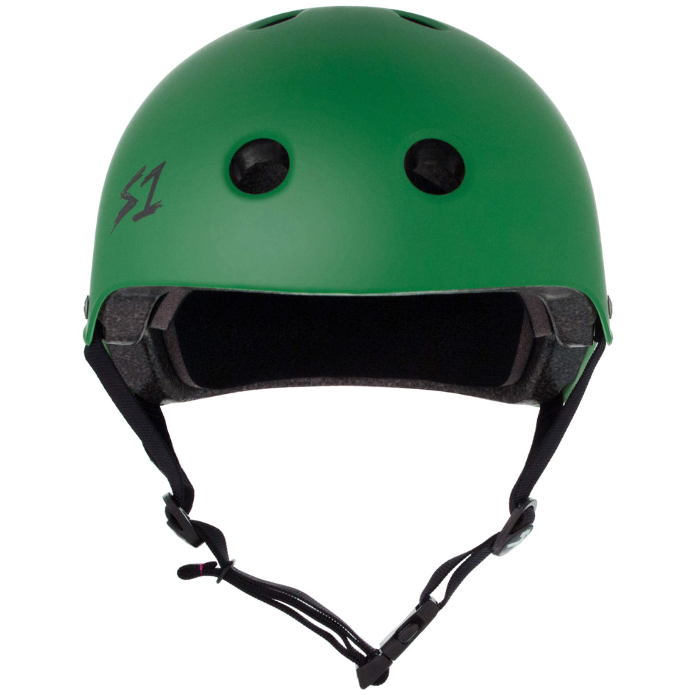 S1 Lifer Kelly Green Matte CERTIFIED Helmet Front