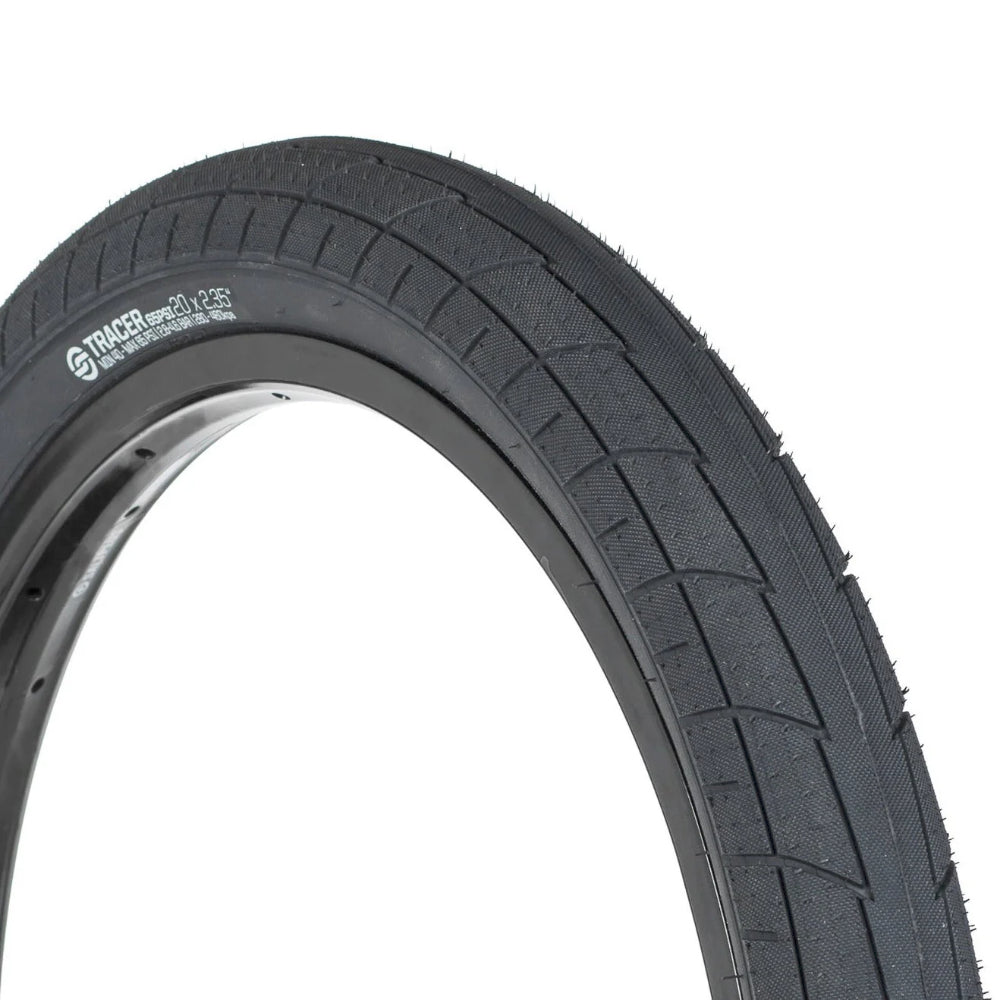 Salt Tracer BMX Tire Black Angle View