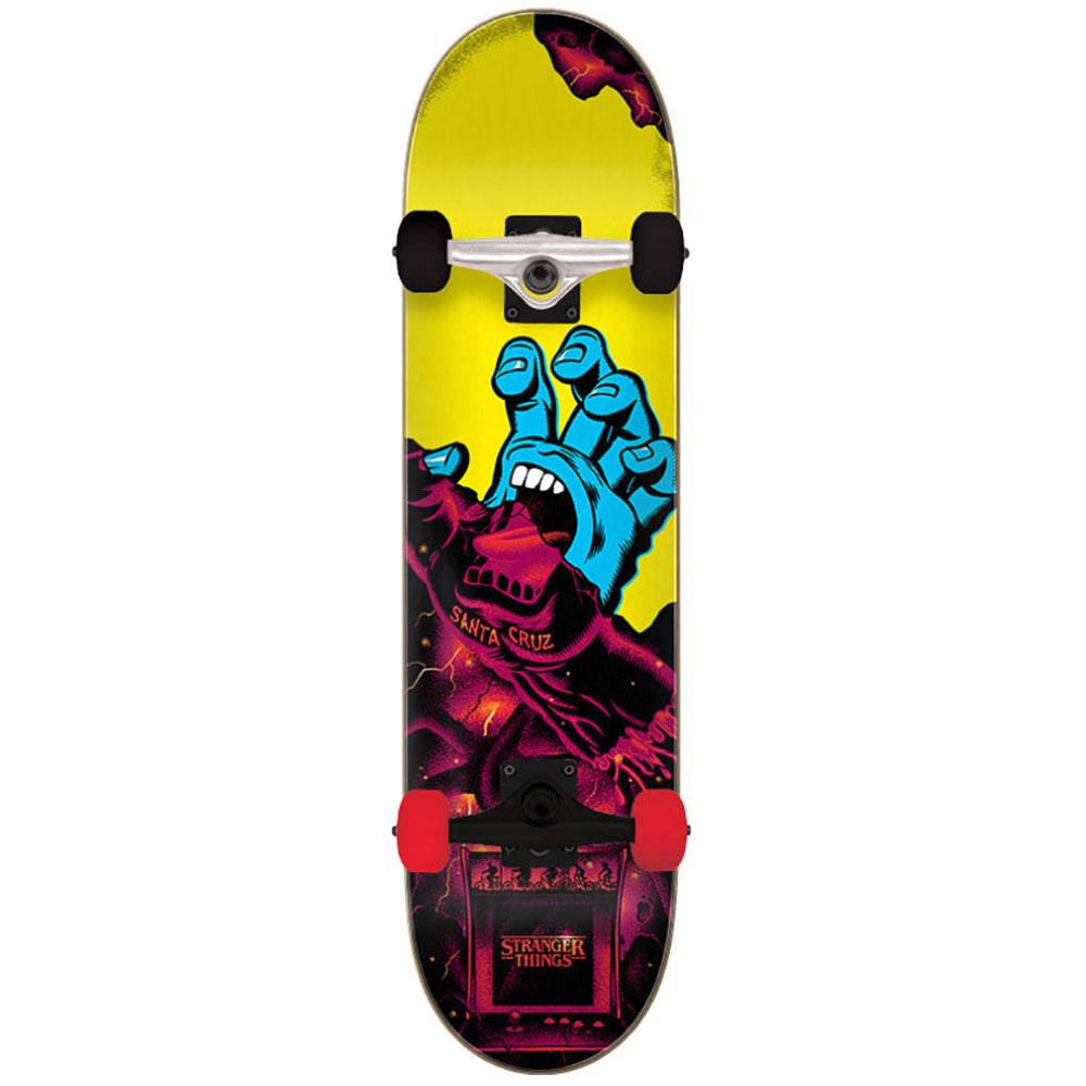 Santa Cruz Stranger Things Screaming Hand Full 8.0 - Skateboard Complete