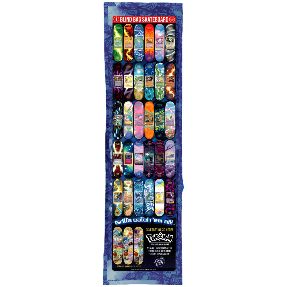 Santa Cruz X Pokemon 30 Years Blind Bag - Skateboard Deck Back