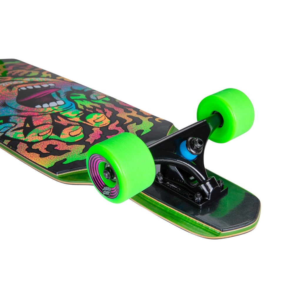 Santa Cruz Drop Down Obscure Hand 9.5x37.52 - Cruiser Complete Bottom Angle