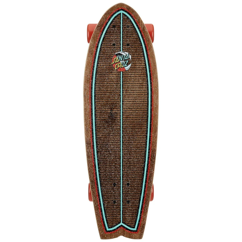 Santa Cruz Shark Classic Wave Splice 8.8x27.7 - Cruiser Complete Top Griptape