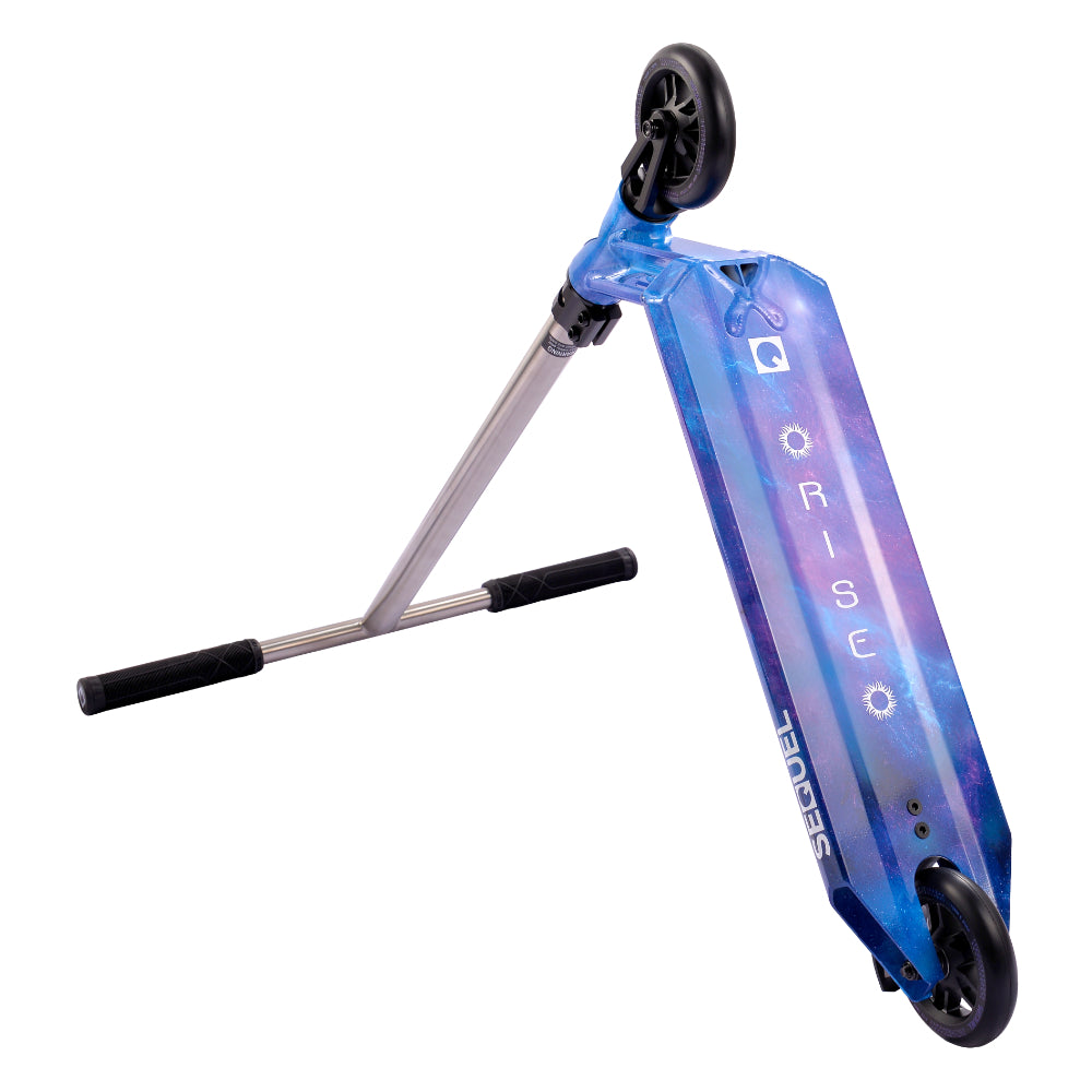 Sequel Rise Park Dark Matter With Titanium Bars Limited Edition Scooter Complete Bottom Design Pyramid View