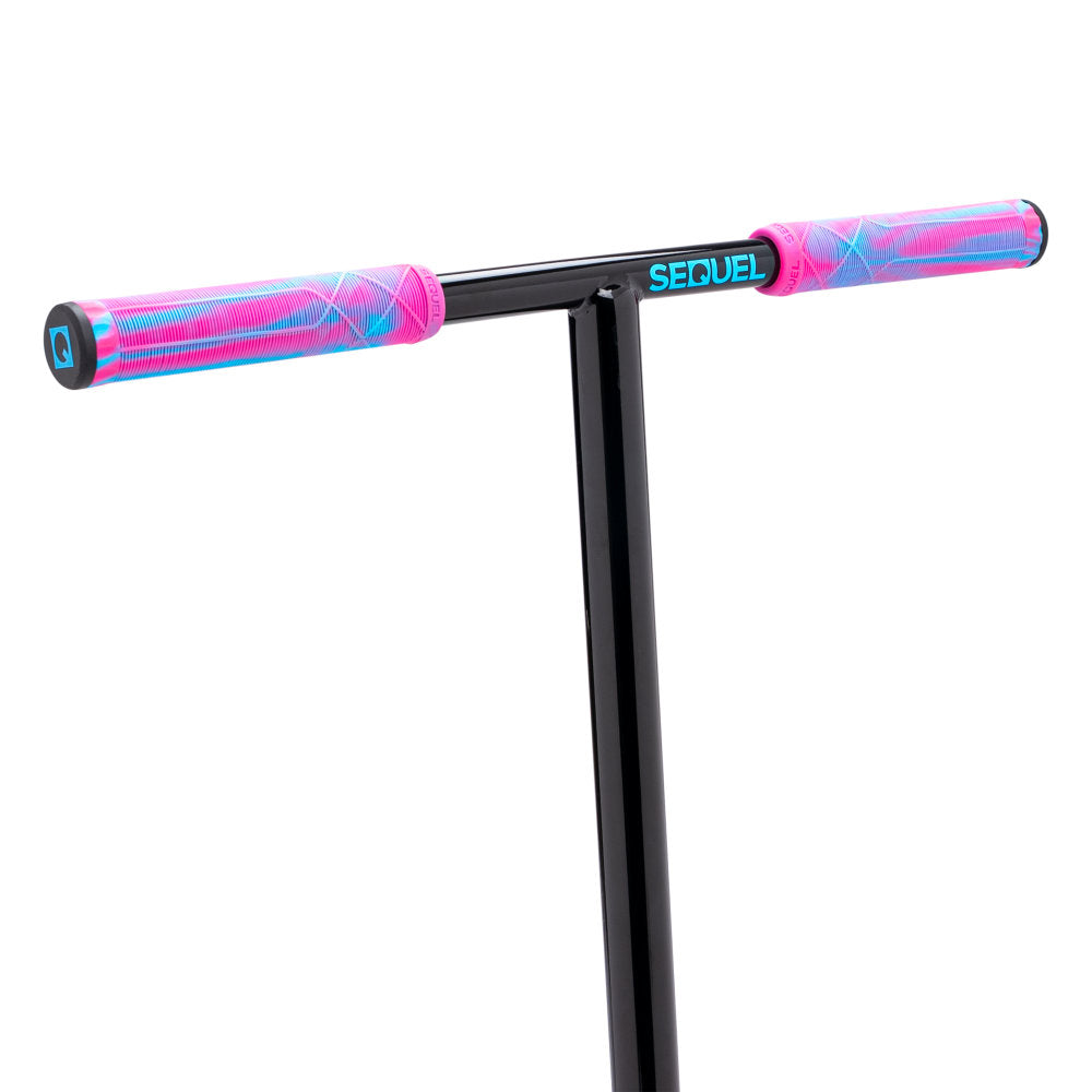 Sequel Ignite Scooter Complete Pink Teal Handlebars