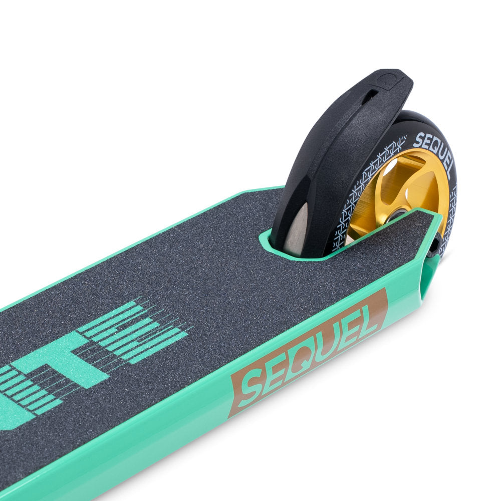 Sequel Ignite Scooter Complete Teal Gold Back Close Up