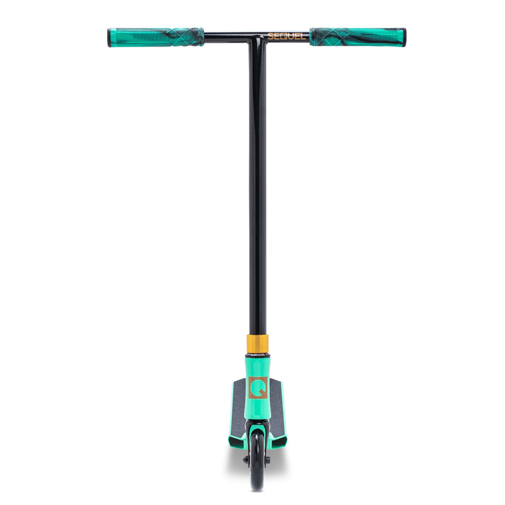 Sequel Ignite Scooter Complete Teal Gold Front View