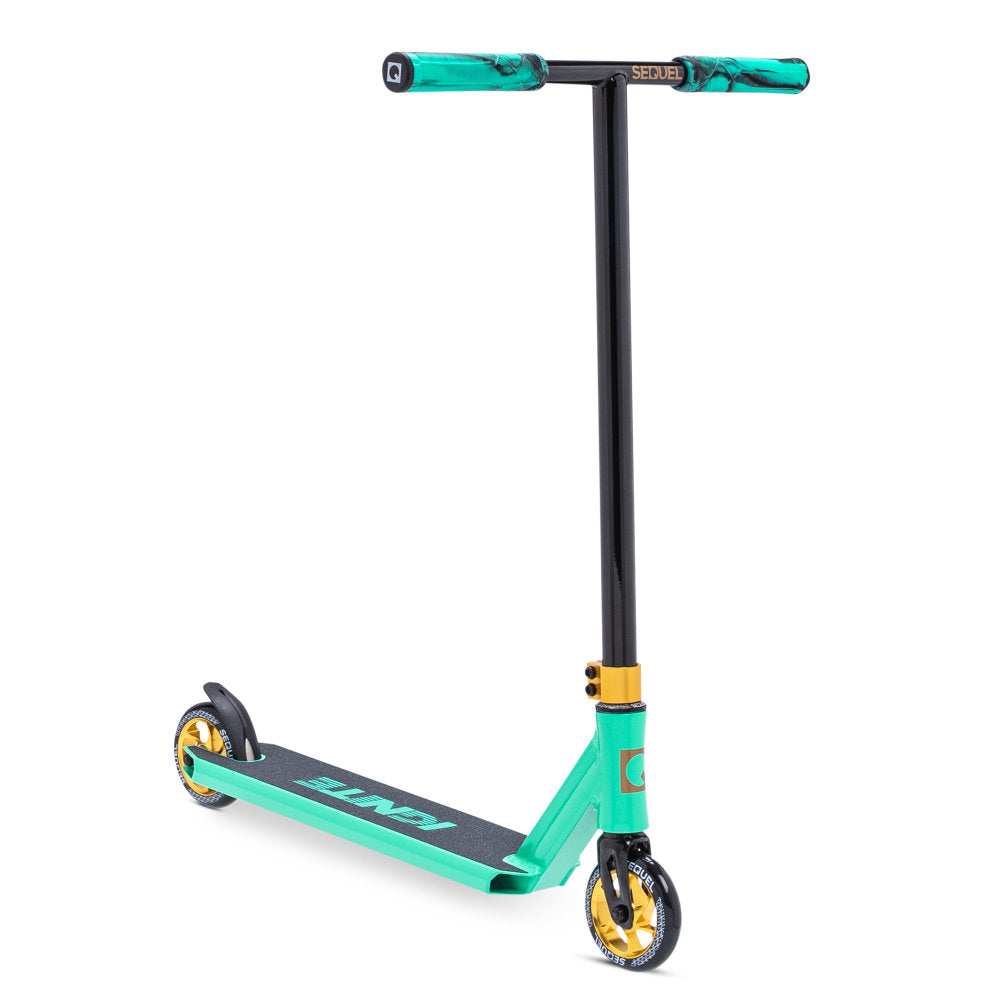 Sequel Ignite Scooter Complete Teal Gold Right Angle View