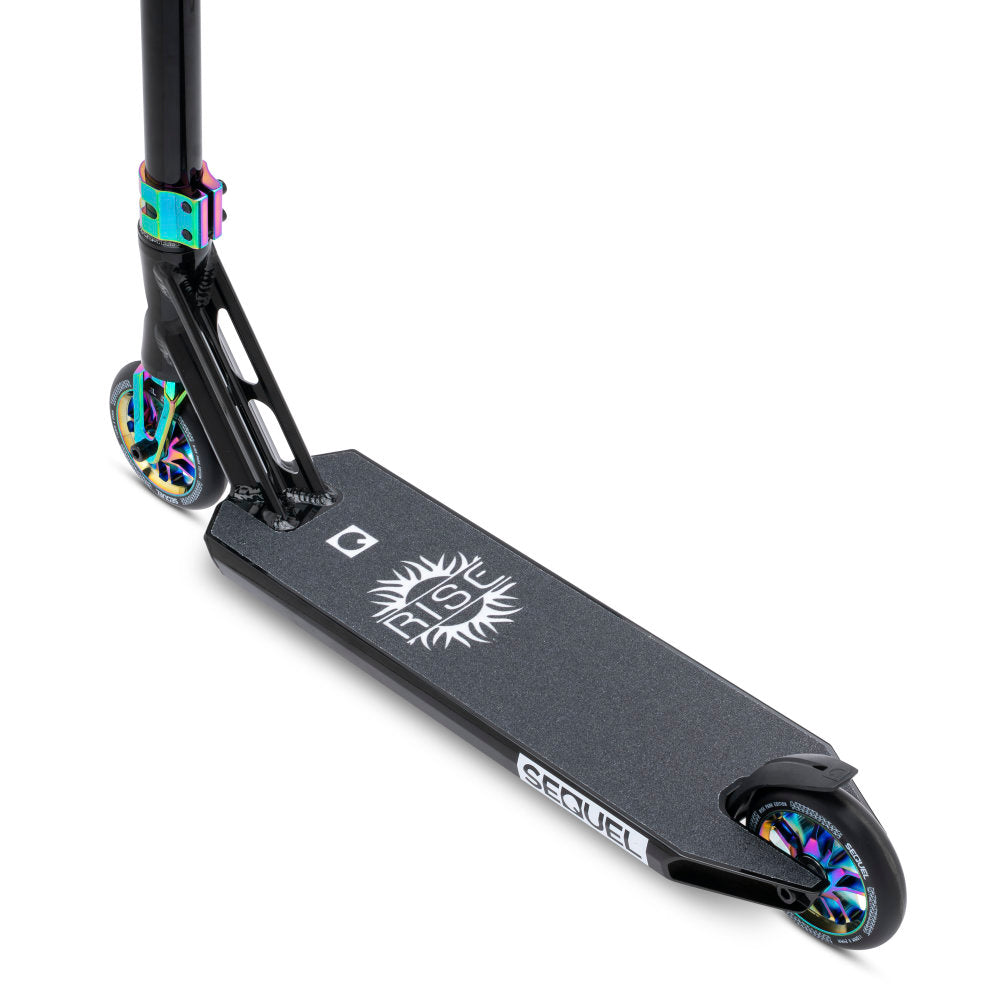 Sequel Rise Park Scooter Complete Black Neo Chrome Griptape Top View