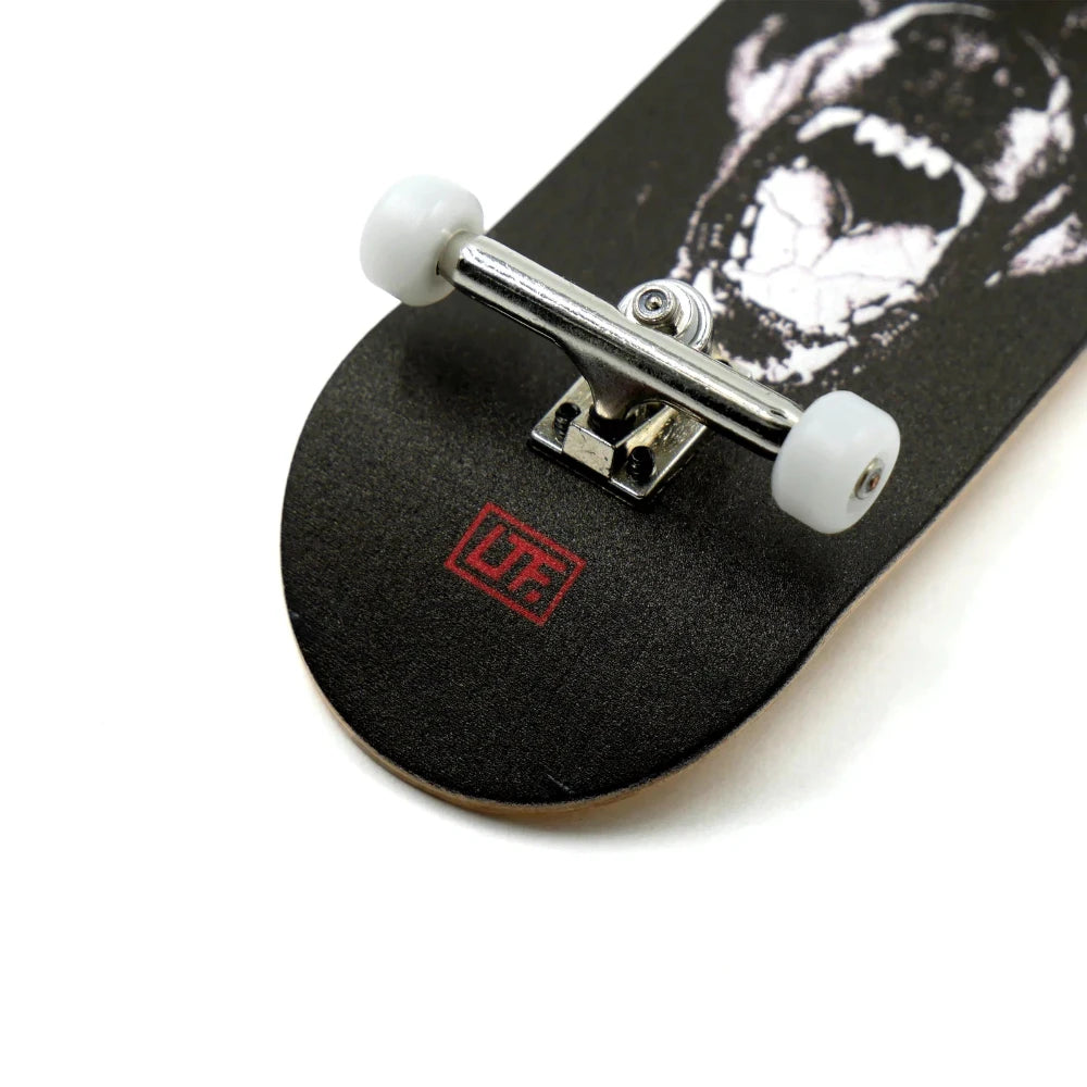 Slushcult Chrome Doberman Grom Complete Fingerboard 34mm Angle View
