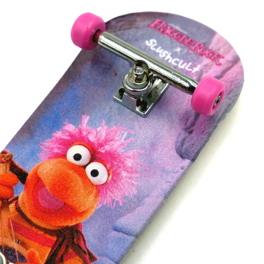 Slushcult X Fraggle Rock Complete FingerboardGobo Grom 34mm Close Up