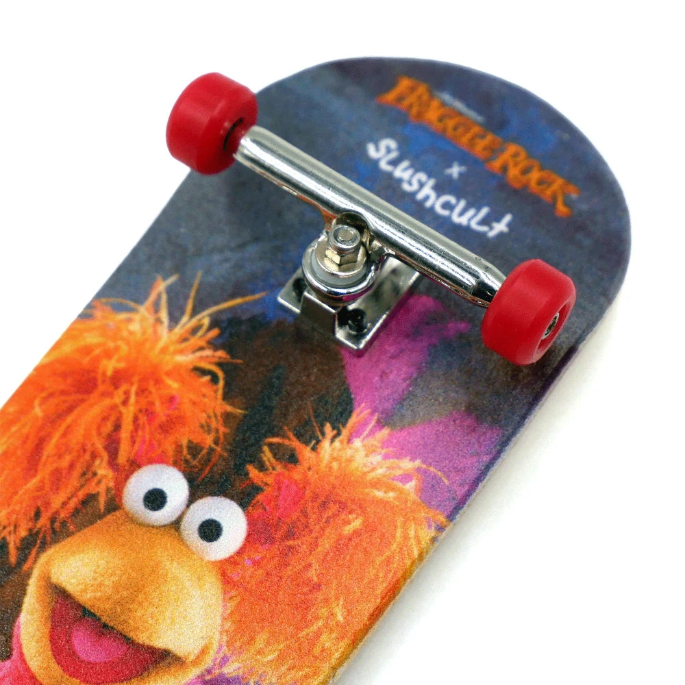 Slushcult X Fraggle Rock Complete Fingerboard Red Grom 34mm Close Up
