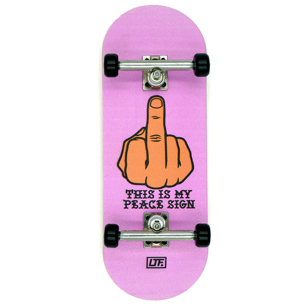 Slushcult X LTF My Peace Sign Complete Fingerboard 34mm Bottom
