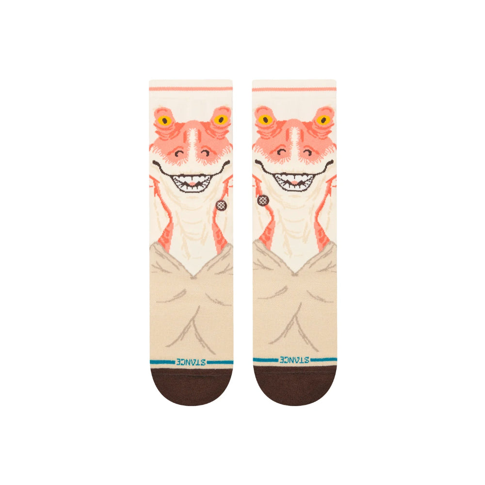 Stance Kids X Star Wars Jar Jar Crew Socks Front Design