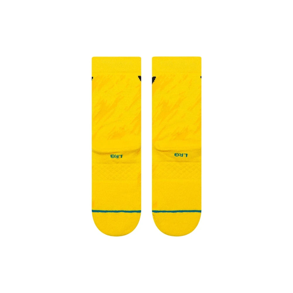 Stance Kids Pokemon Pikachu Bolt Crew Socks Back View