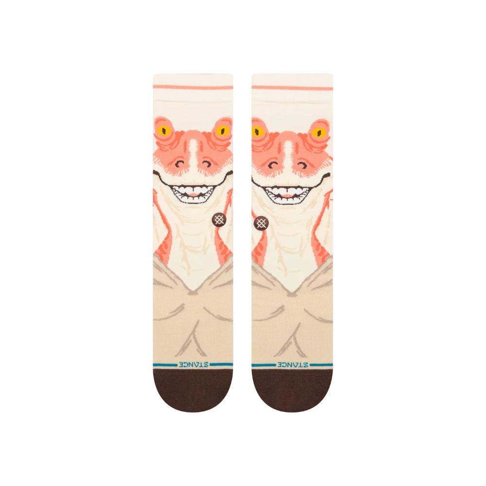 Stance x Star Wars Jar Jar Crew Socks Front Design