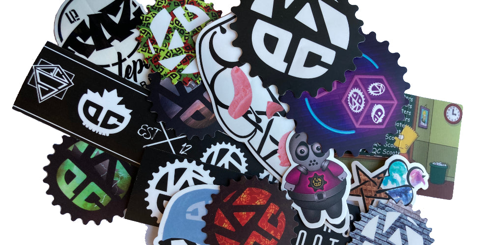 Wide range of stickers to complement your orders! Check out our new Versus Proshop x QC Scooters models