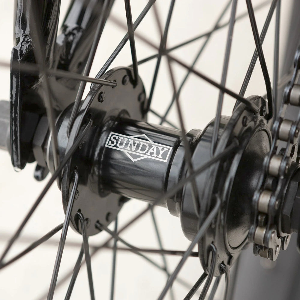 Sunday Blueprint Gloss Black BMX Complete Cassette hub 9T