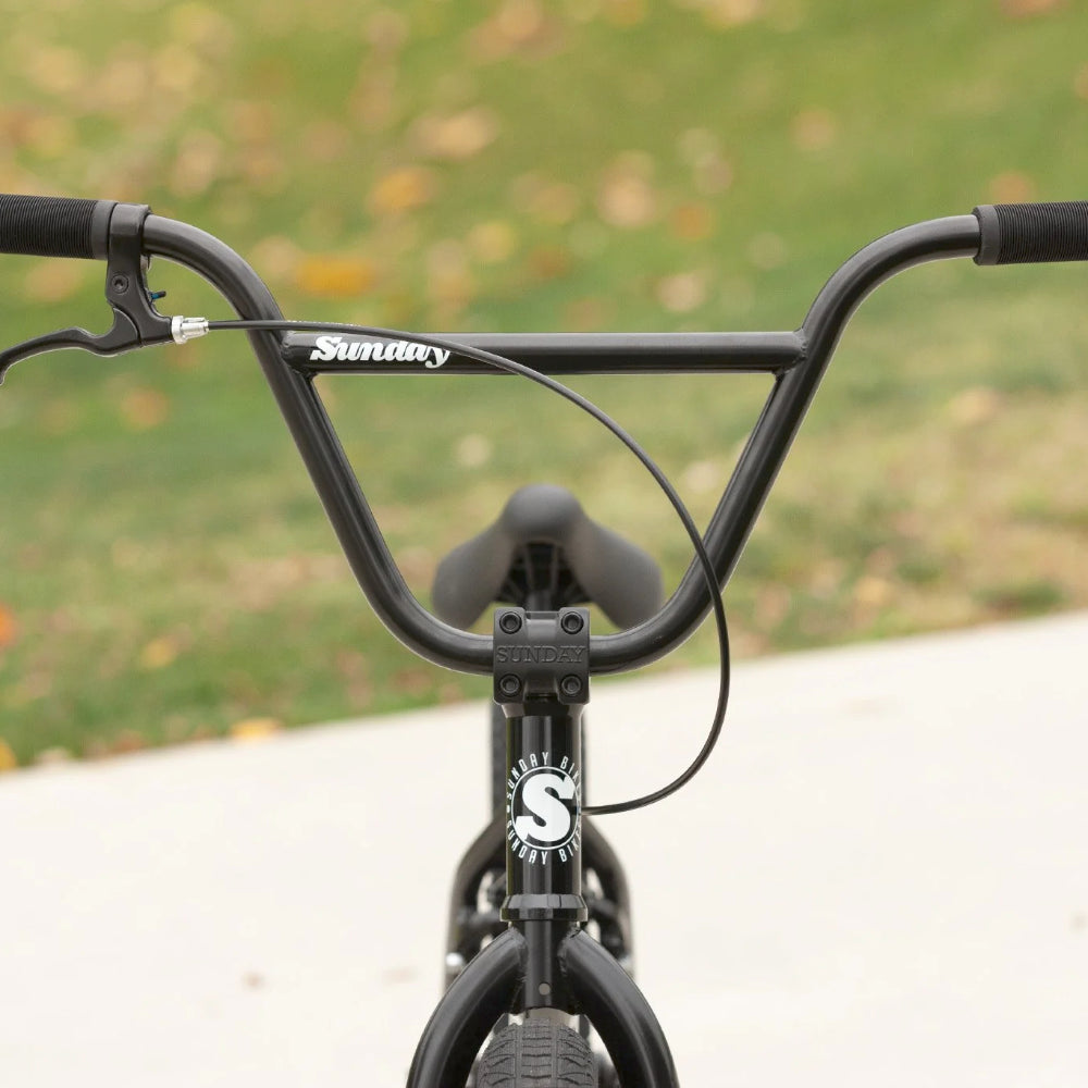 Sunday Blueprint Gloss Black BMX Complete Bars and stem