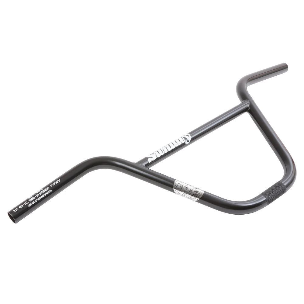 Sunday Brett BMX HandleBar 9.25in Rustproof Black Angle View