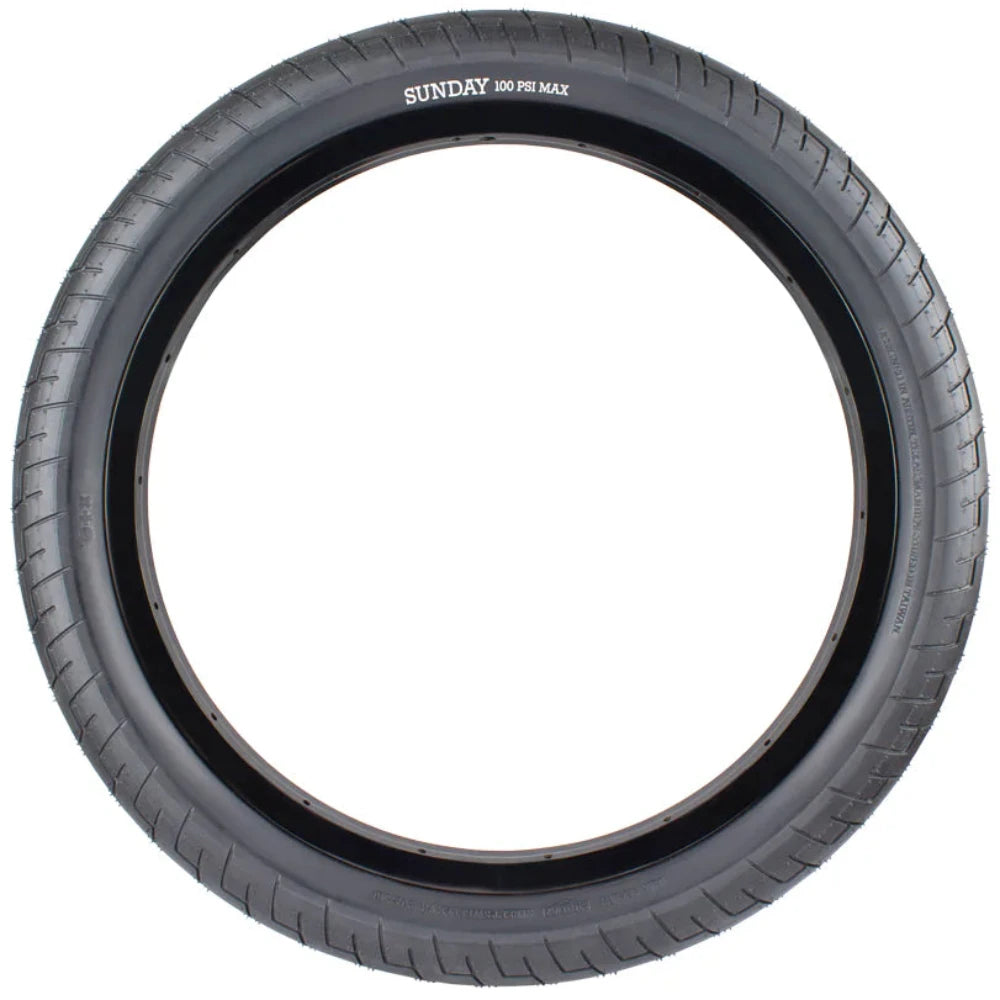 Sunday Street Sweeper V2 Black BMX Tire Side