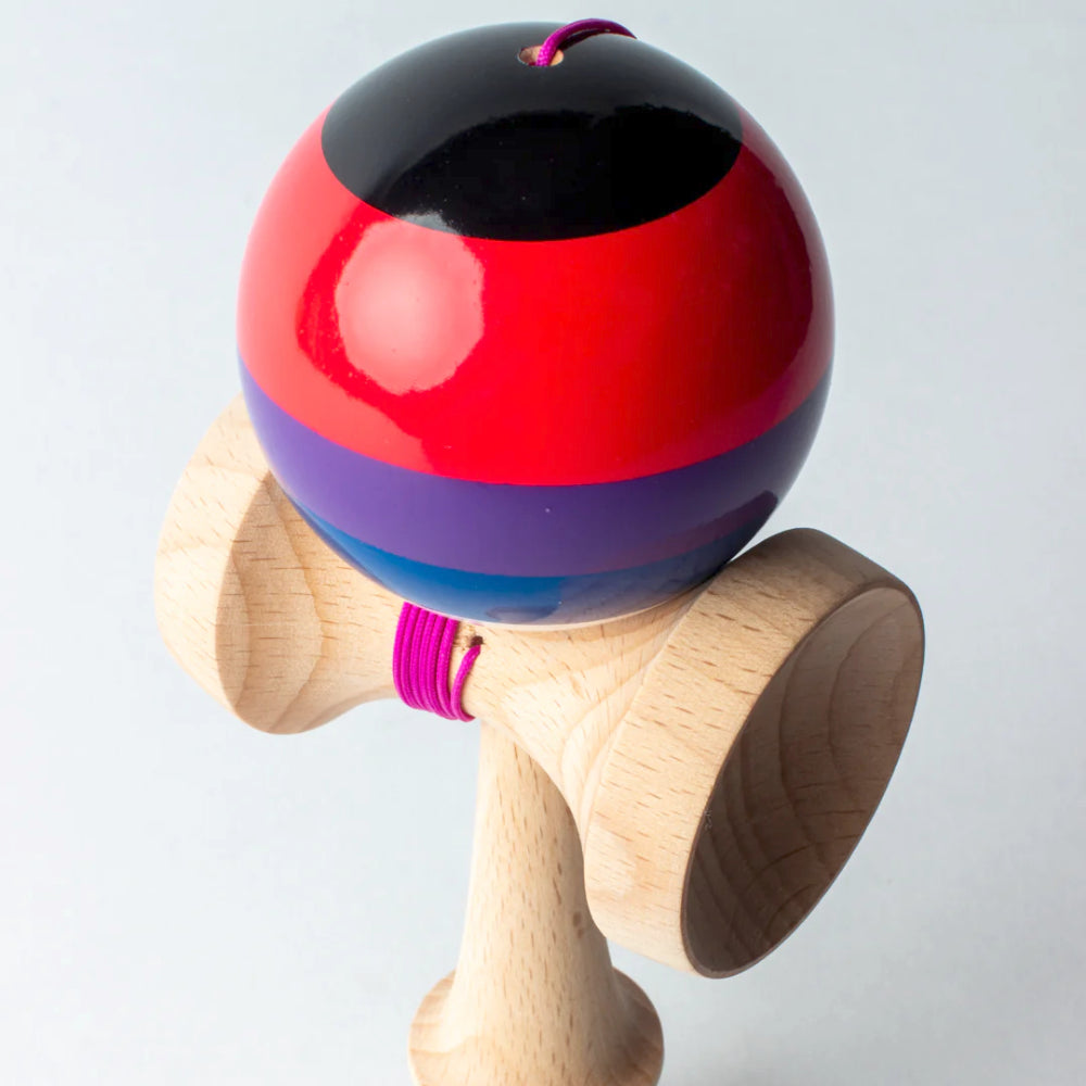 Sweets Prime 5 Stripe Kendama Slushy Top Angle