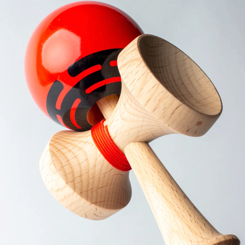Sweets Prime Radar Kendama Red Bottom Angle