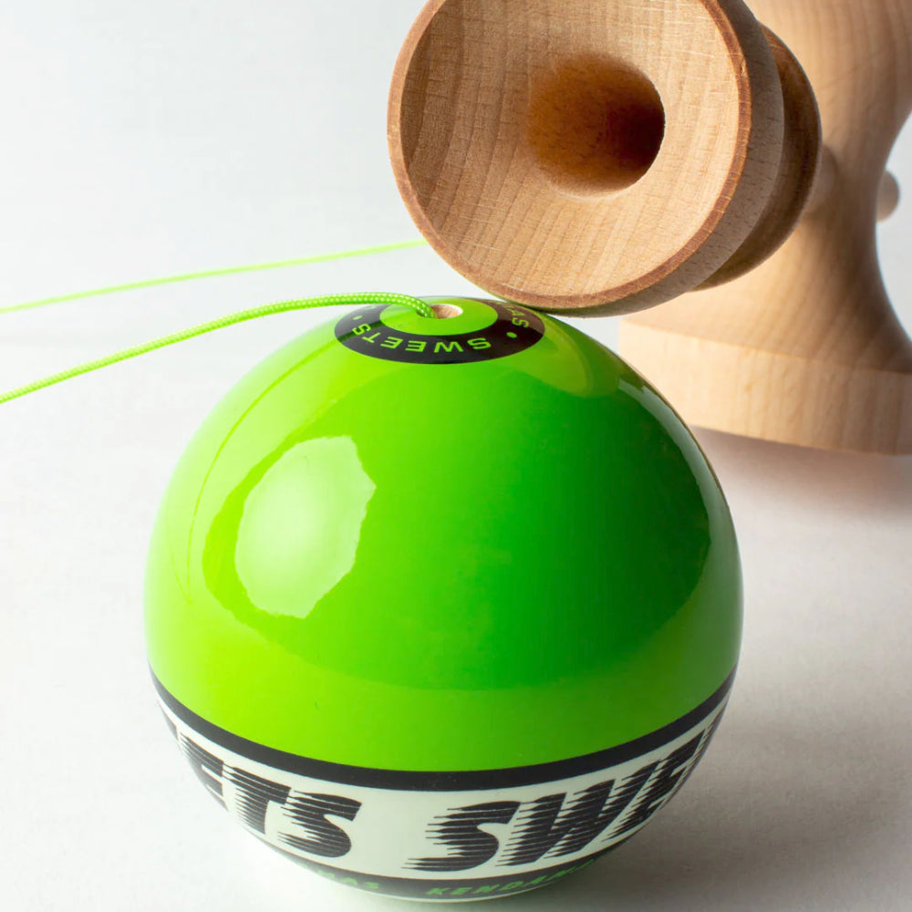 Sweets Starter Kendama Green Bevel Bottom Handle