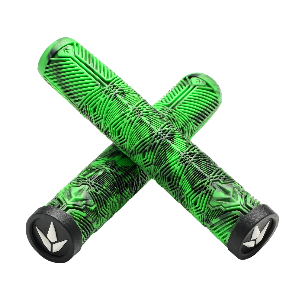 Envy TPR Hand Grips V3 Black / Green Crossed