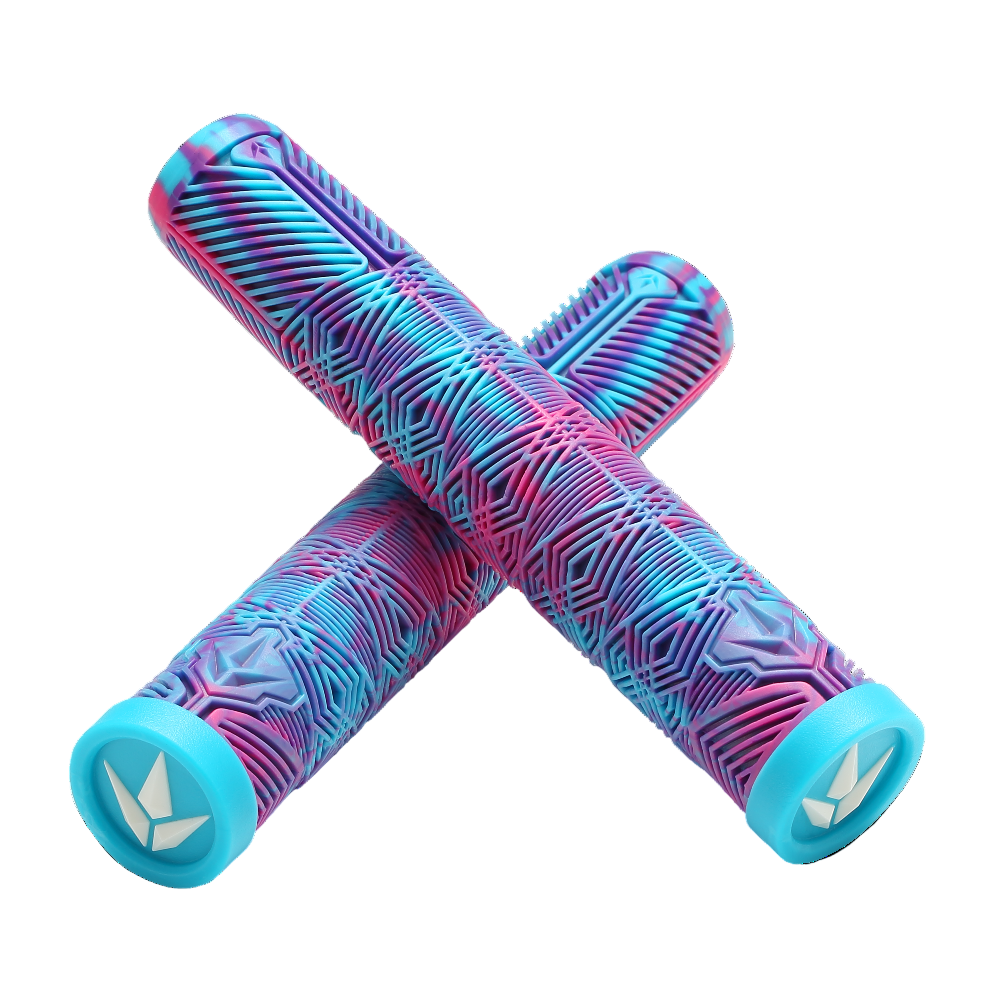 Envy TPR Hand Grips V3 Pink / Teal / Purple Crossed