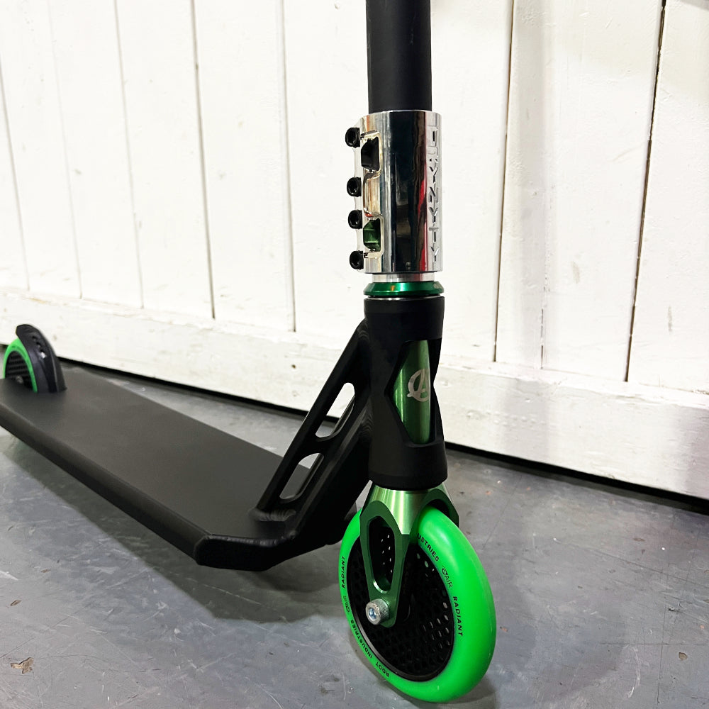 The Black Irish Custom Scooter Close Up Front
