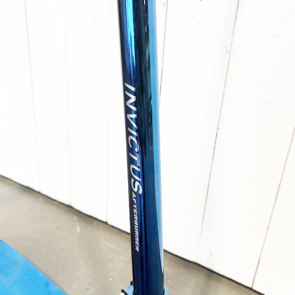 The Space Blue Park Custom Scooter Ethic DTC Pandemonium V2 Striker Wheels Root Industries Aluminium Bars Merrow V3 Fork