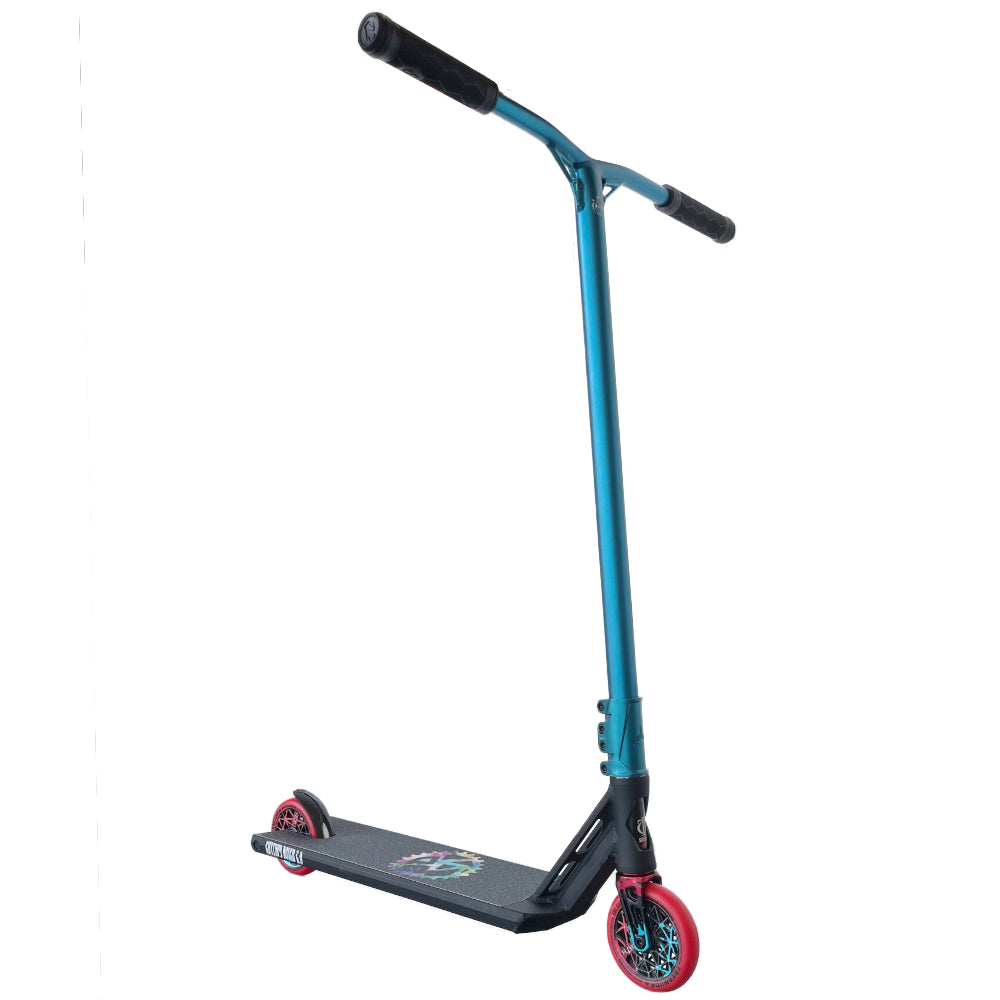 The Trifecta Custom Scooter Red Blue Black