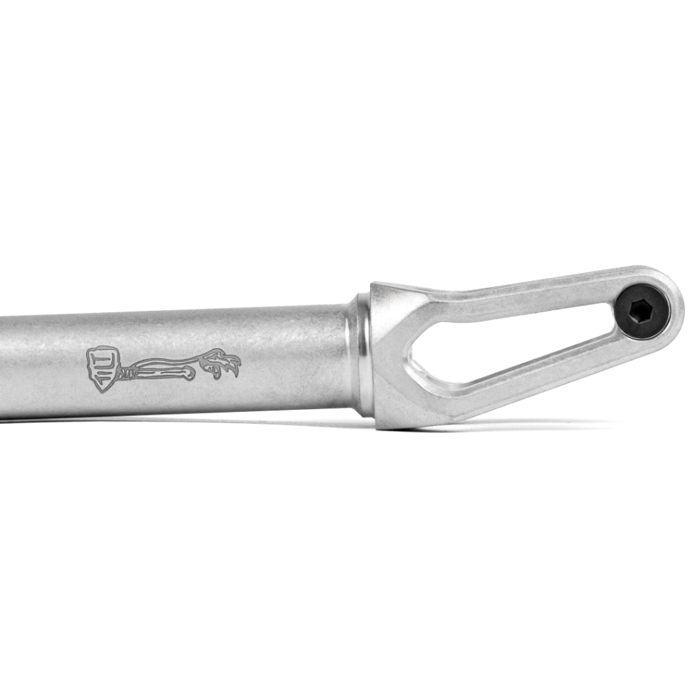 Tilt Tomahawk SELECTS Raw Scooter Fork Close Up