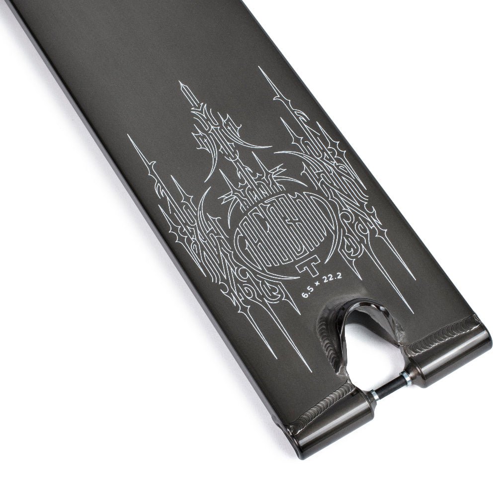 Tilt Formula Selects Gagliano Clear Black 6.5in Scooter Deck Top Design By Eden