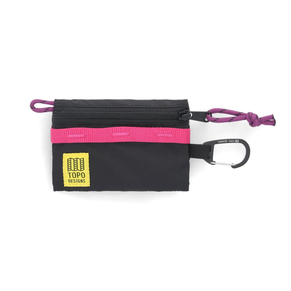 Topo Designs Mountain Accessory Micro Bag Black Pink