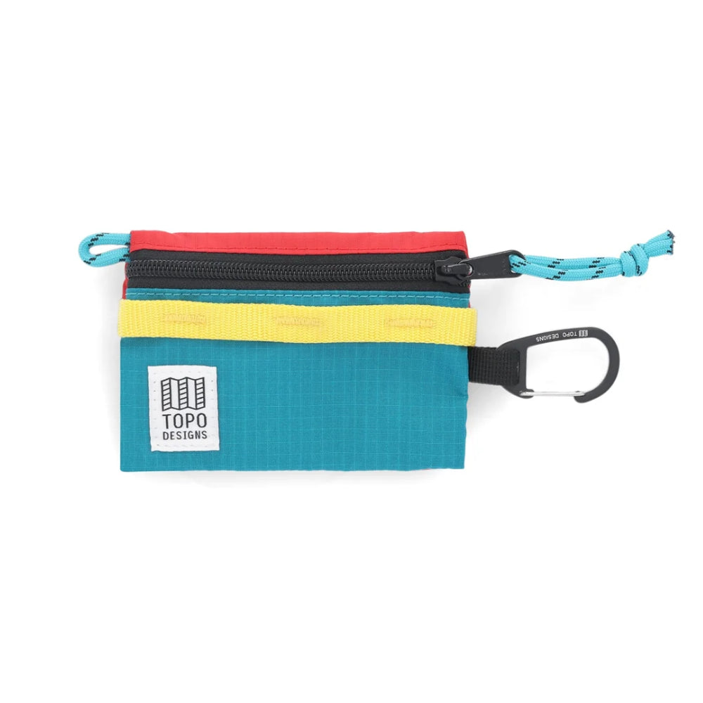 Topo Designs Mountain Accessory Micro Bag Red Turquoise