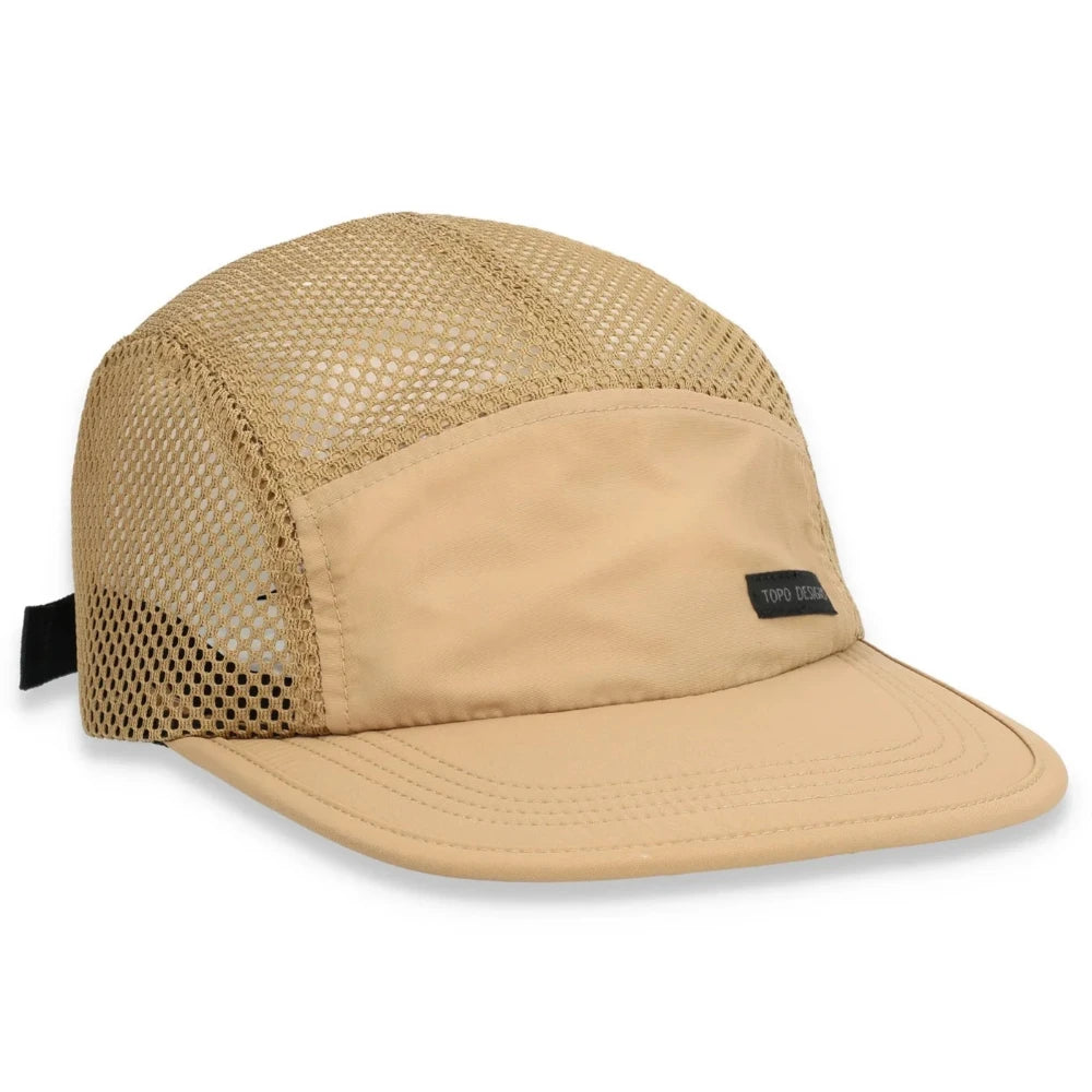 Topo Design Global Hat Khaki Angle