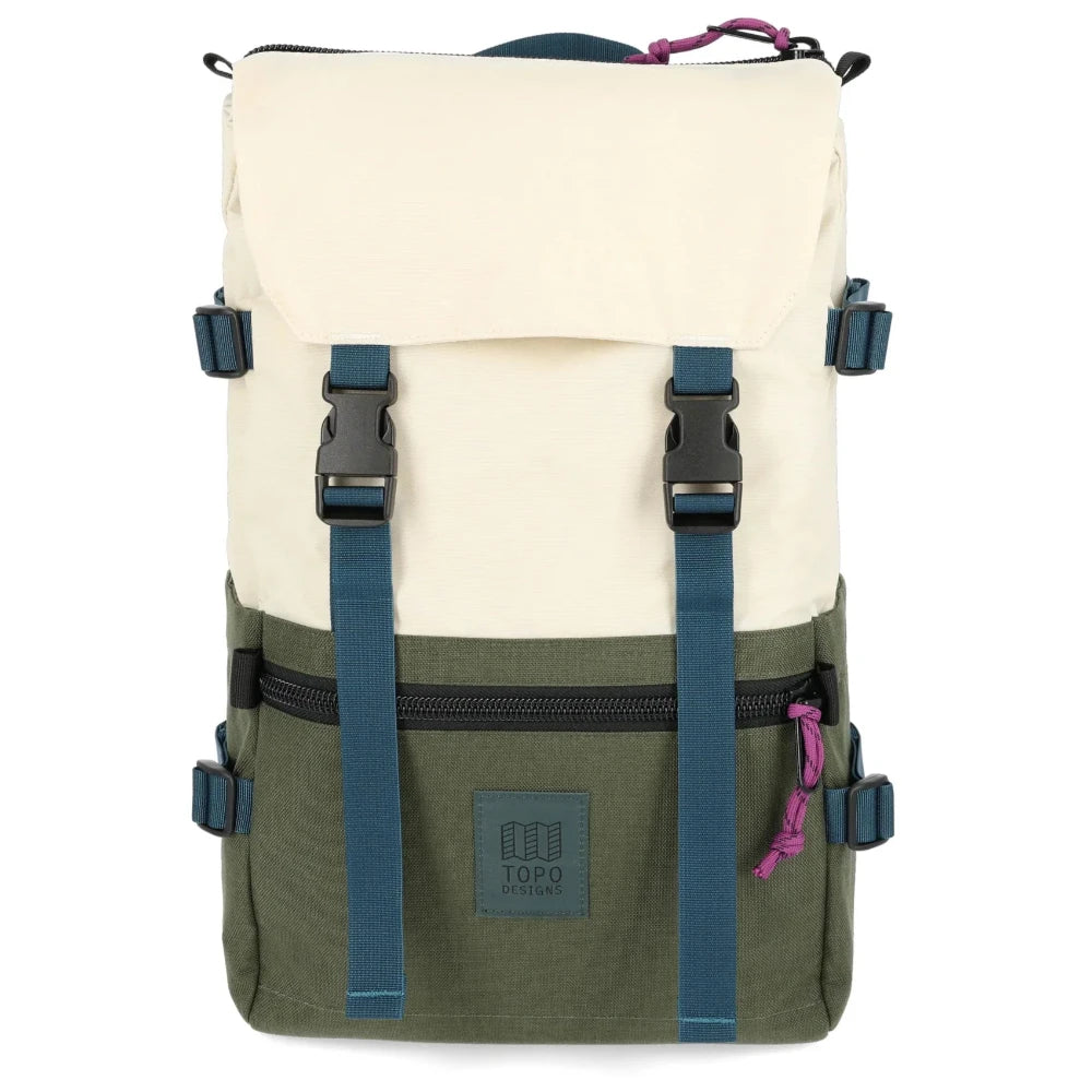 Topo Design Rover Pack Classic Bone White / Olive Front